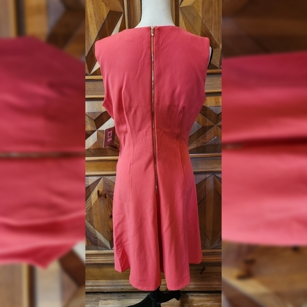 Marc New York Salmon Fit And Flare Dress Sz 12 - Picture 4 of 7